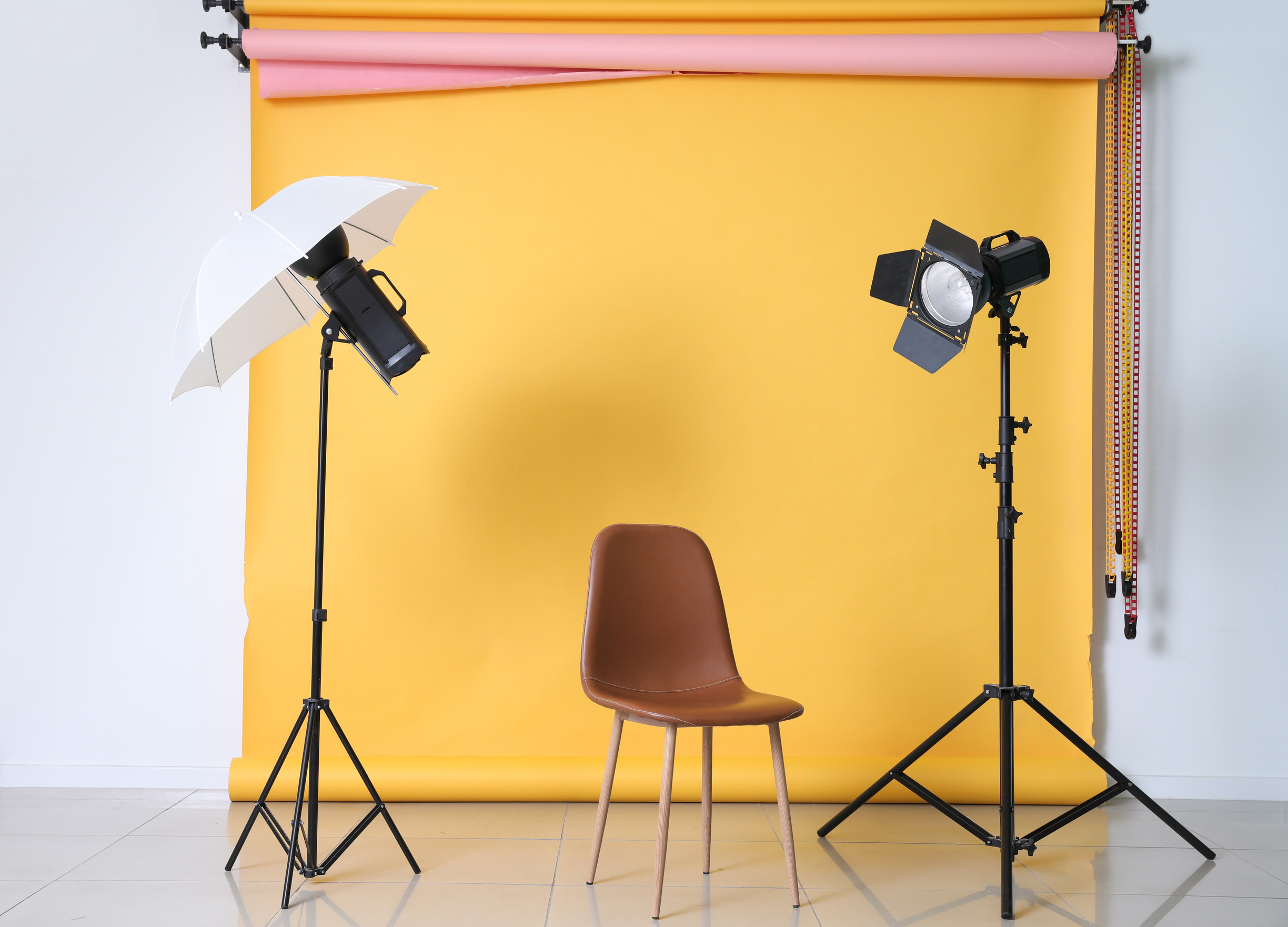 Interior of Photo Studio with Modern Equipment